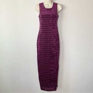 Vintage 90s Y2K Maurices Velvet Velour Tank Maxi Dress Size S Whimsigoth